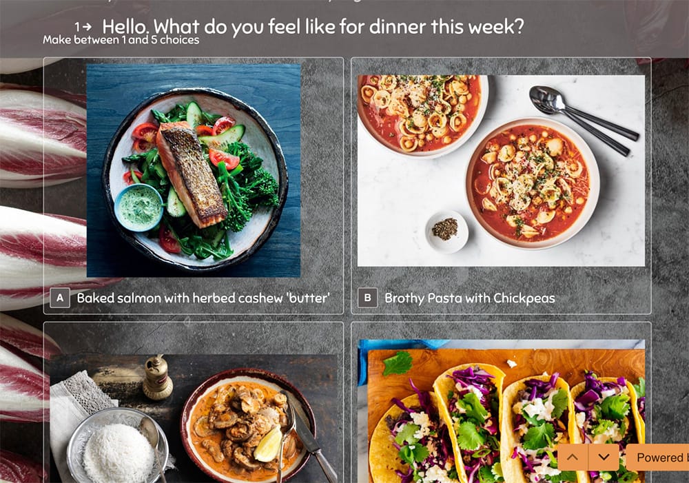 meal planning choices