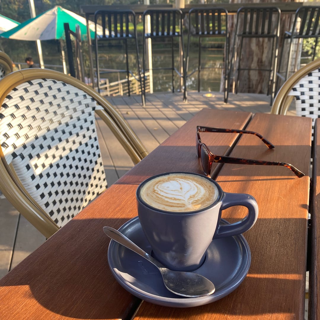 cuppa at studley park boathouse on a sunny saturday