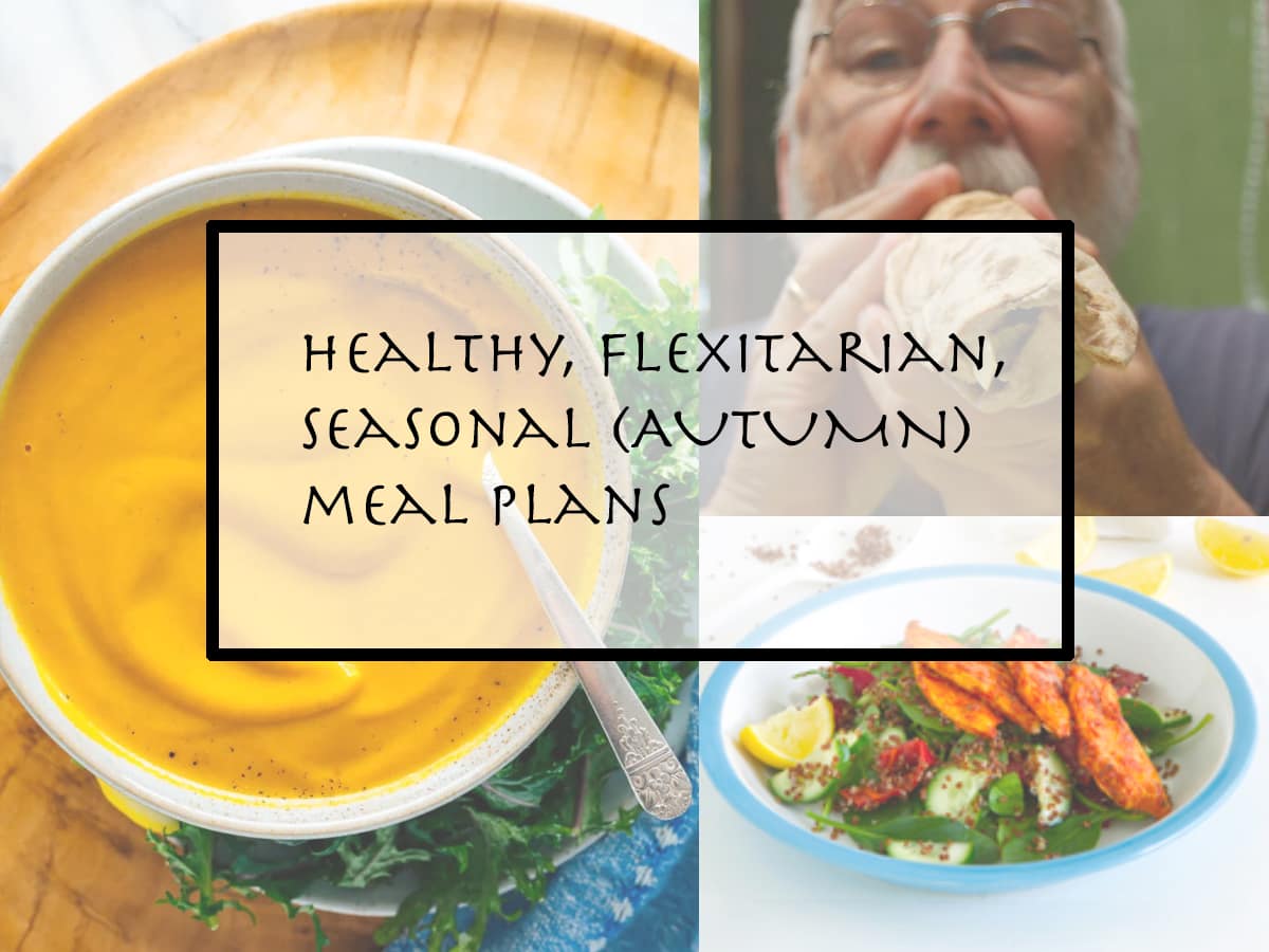 autumn meal plans - soup and salad