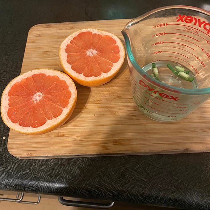 grapefruit, tequila and jalapeno