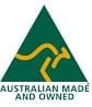 australian made and owned logo